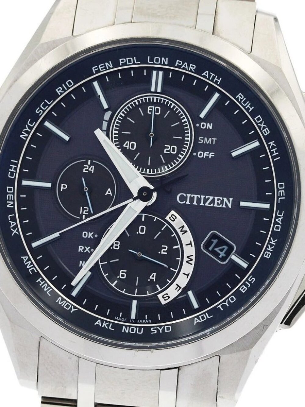 CITIZEN Atessa AT8040-57E/H804-T018696 Solar Powered Radio Men's Watch_